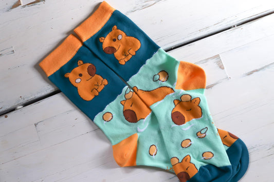 Socks - Yuzu Capybara