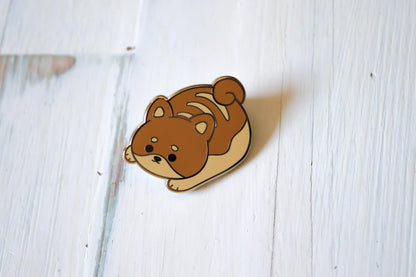 Enamel Pin - Shiba Bread Brown (smalart mail 05/25)