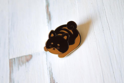 Enamel Pin - Shiba Bread Dark Brown (smalart mail 05/25)