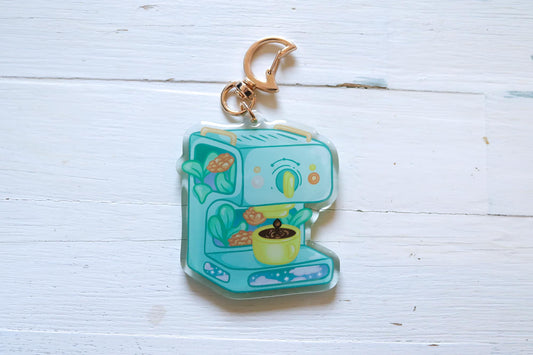 Keychain - Flower Coffee Maker