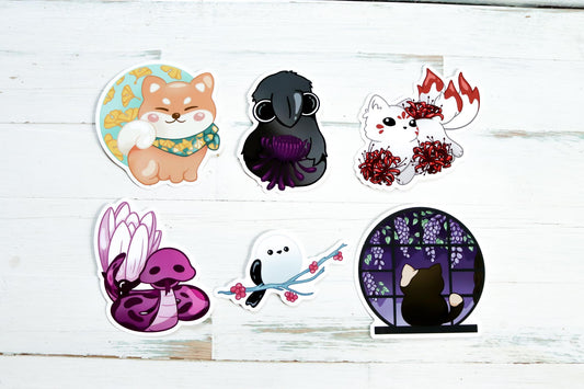 Vinyl Sticker - Japanese Gardens Set
