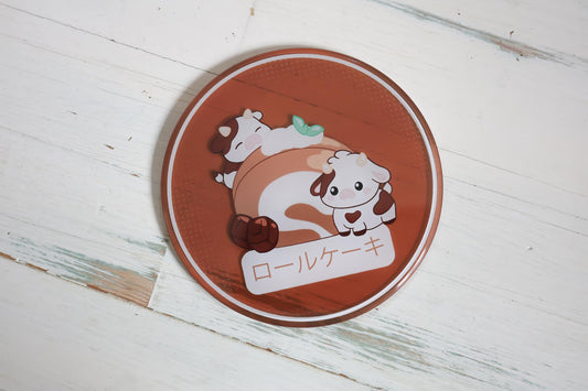 Coaster - Choco Cow Cake Roll