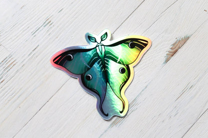 Holographic Sticker - Luna Moth
