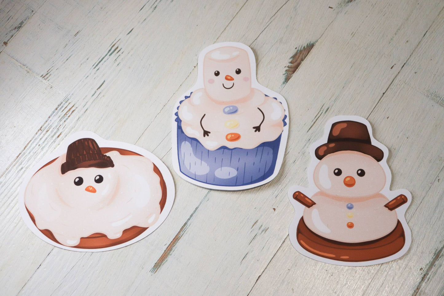 Sticker - Snowman Cupcake