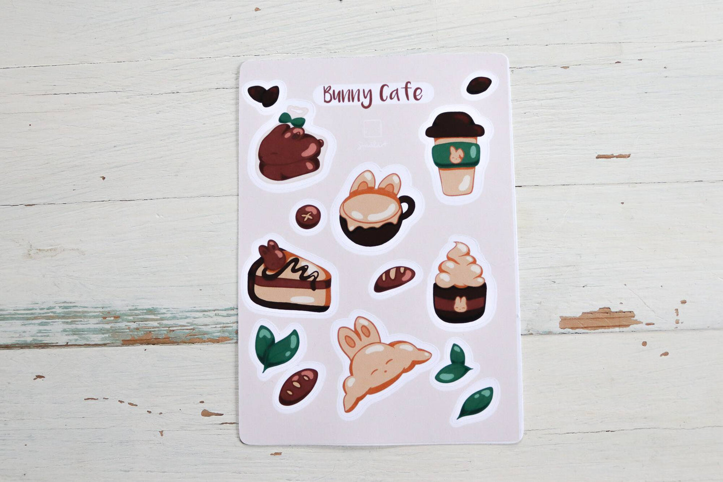 Sticker Sheet - Bunny Café