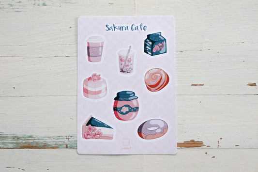 Sticker Sheet - Sakura Café