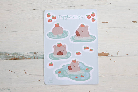 Sticker Sheet - Capybara Spa