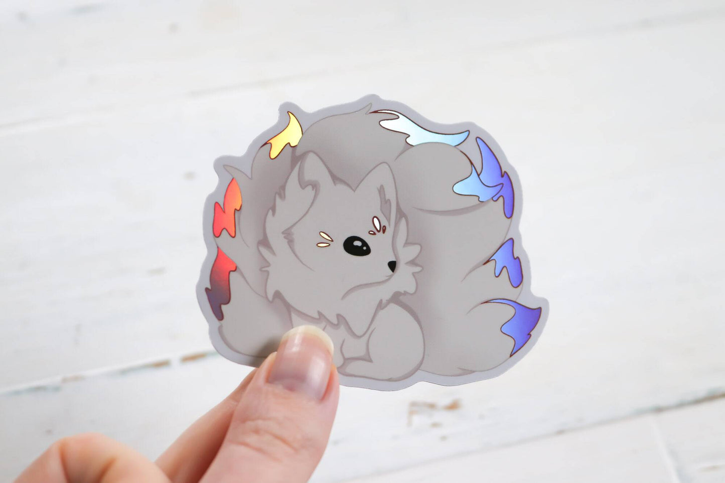 Holographic Sticker - Kitsune