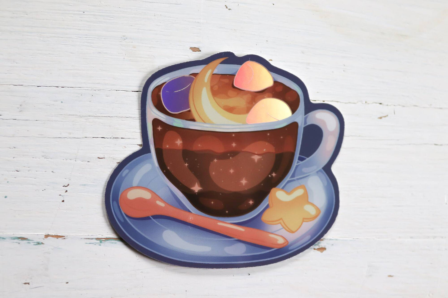 Holographic Sticker - Magical Hot Chocolate