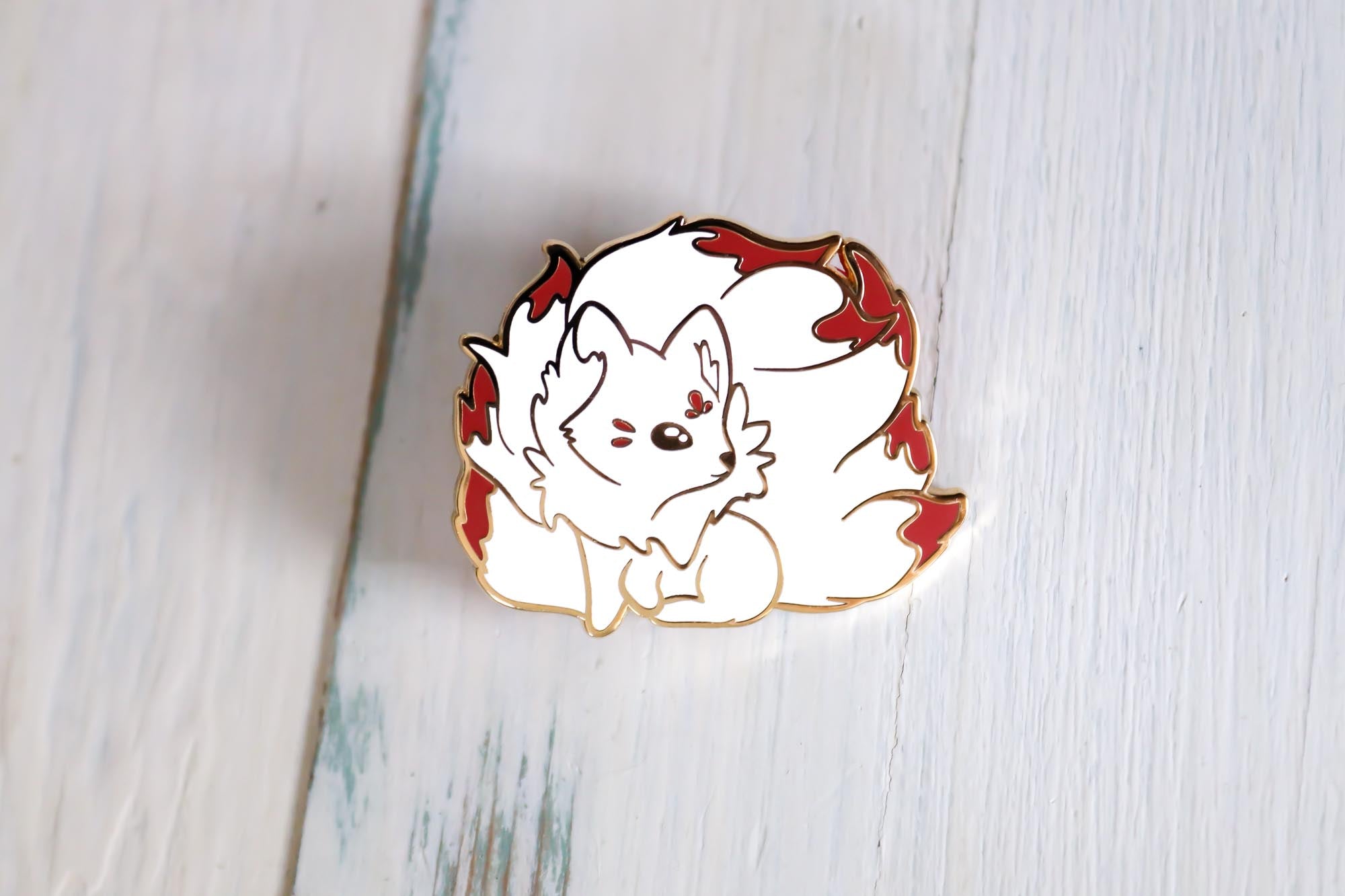 Lewd Kitsune shops Fox Girl Enamel Pin