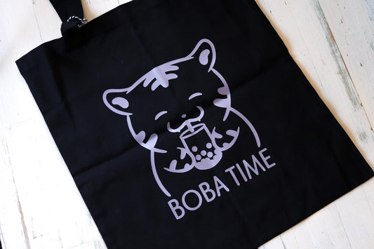 Tote Bag -  Boba Time Black