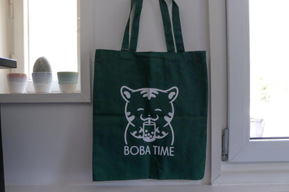 Tote Bag -  Boba Time Dark Green