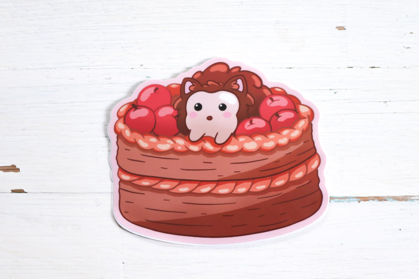 Vinyl Sticker - Apple Hedgehog