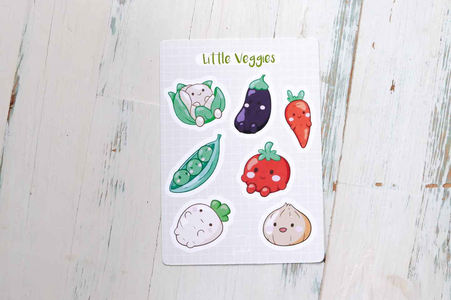 Sticker Sheet - Little Veggies