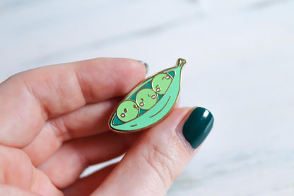 Enamel Pin - Little Veggies Peas