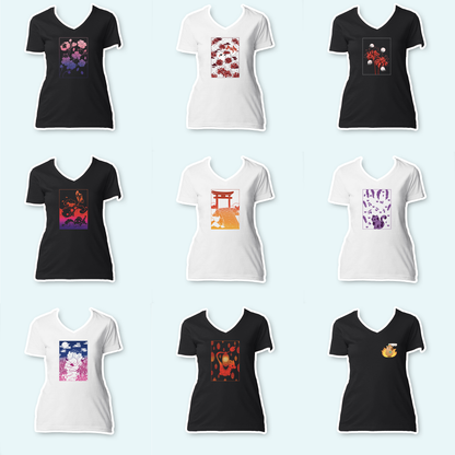 Apparel Generator - Ladies V-Neck Shirt