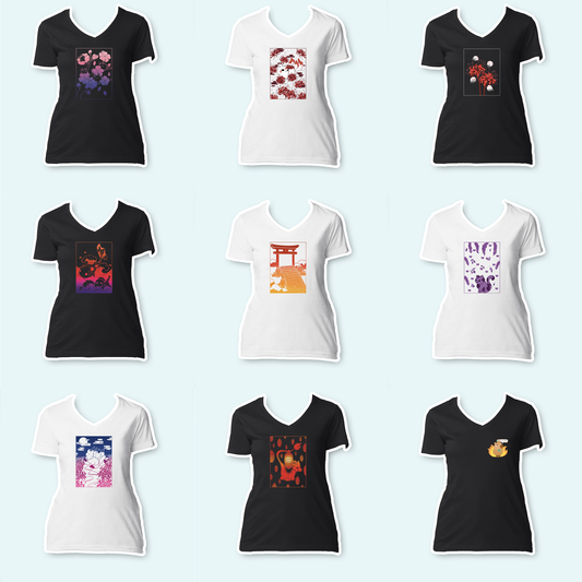 [PREORDER] Apparel Generator - Ladies V-Neck Shirt (OPEN 18.09.-18.10. | EST. SHIPPING: NOV)