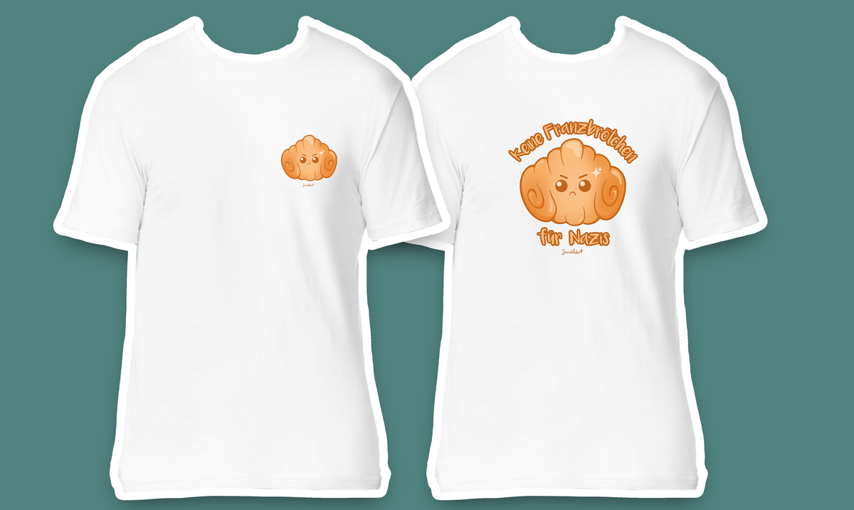 [PREORDER] Shirts - Franzbrötchen Front/Back White | Estimated shipping: November