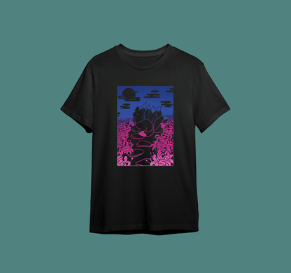 Shirts - Spider Lily Kitsune Black