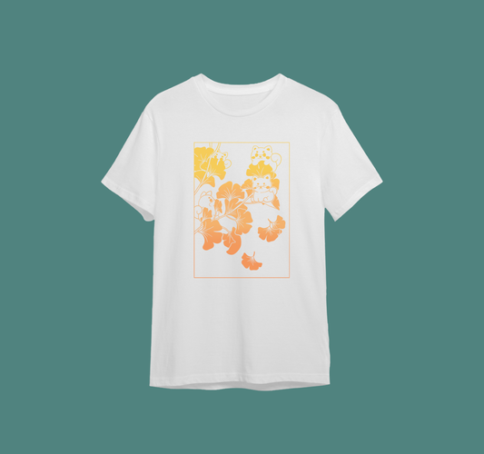 Shirts - Ginkgo Shiba Inu White