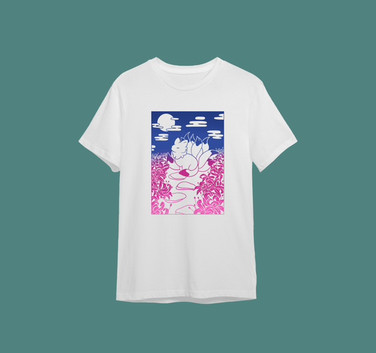 Shirts - Spider Lily Kitsune White