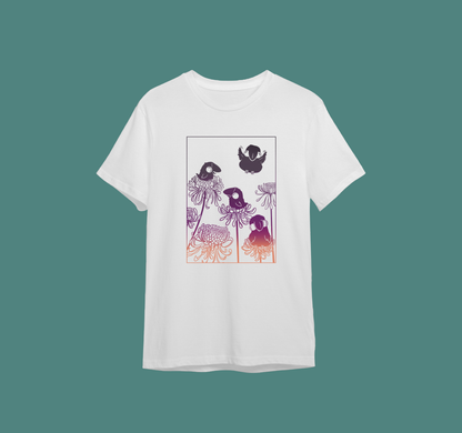 Shirts - Chrysanthemum Crows White