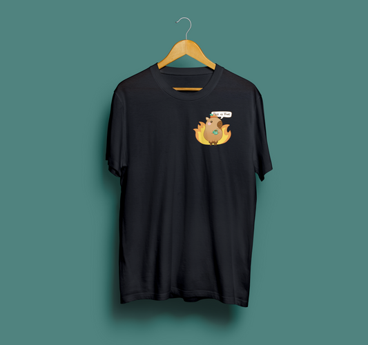 Shirts - This Is Fine Capybara Black