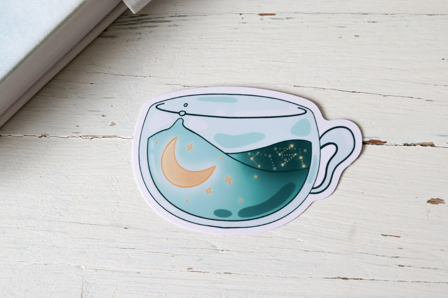 Vinyl Sticker - Galaxy Teacup