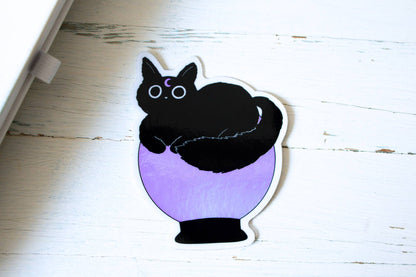 Holographic Sticker - Witchy Cat