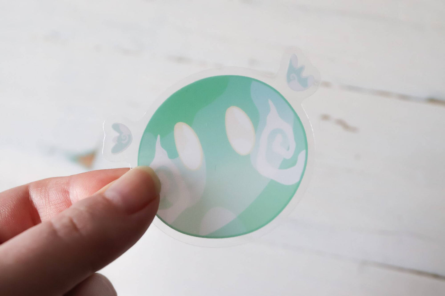 Transparent Sticker - Green Slime