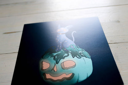 Art Print - Pumpkin Cat