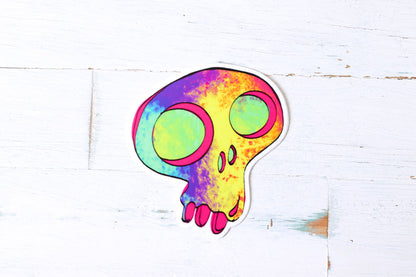 Vinyl Sticker - Neon Skull